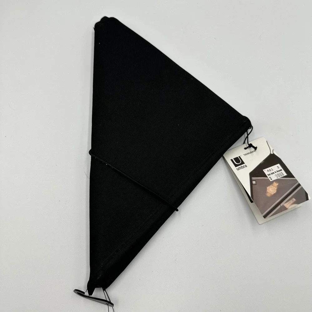 Umbra Tangram Organizer Black Hanging Travel Jewelry Makeup Laura Carwardine